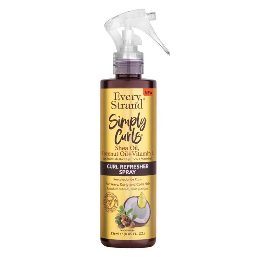 Every Strand Simply Curls with Shea Coconut Oil and Vitamin E Curl Refresher Spray 8Oz (236ml)